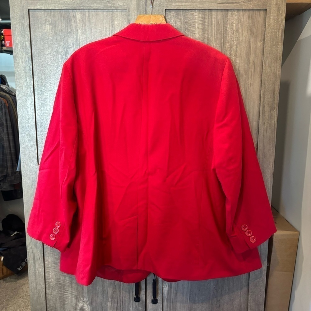 Talbots 22wp blazer wool blend stretch‎ red - Picture 2 of 9